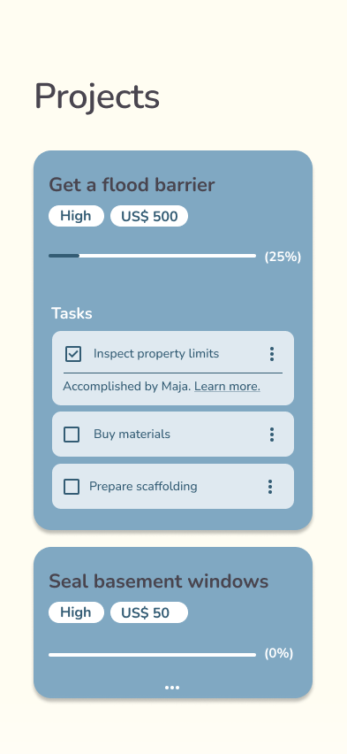MAJA project detail with cost and risk reduction